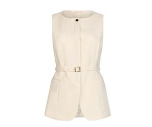 Liu Jo - Gilet con cintura - - Jackets - Donna - Beige - S
