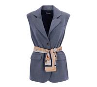Liu Jo - Gilet con Foulard - - Jackets - Donna - Blu - XS