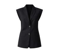 Liu Jo - Gilet in misto lino - - Jackets - Donna - Nero - S