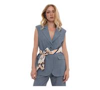 Liu Jo - Gilet Lungo - - Jackets - Donna - Blu - M