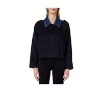 Liu Jo - Giubbino Panno Più Denim - - Jackets - Donna - Blu - XS