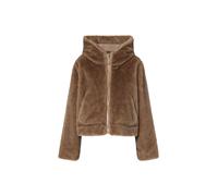 Liu Jo giubbino reversibile in ecopelliccia con cappuccio marrone