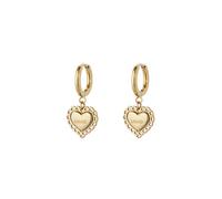 Liu jo Gold-plated dangle Orecchini Heart Icones LJ3200