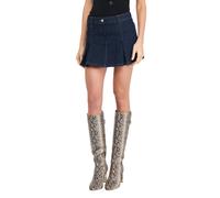 Liu Jo gonna corta a pieghe in denim lavaggio scuro