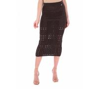 Liu Jo - Gonna Midi all'Uncinetto - - Skirts - Donna - Marrone - S