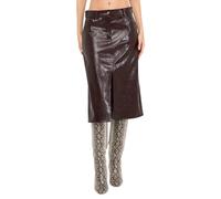 Liu Jo gonna midi in ecopelle spalmata borgogna 42