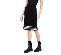 Liu Jo gonna midi in maglia con logo nero XS