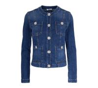 Liu Jo, ,Jackets ,Donna ,Blu ,XL Giacca di jeans con bottoni logati