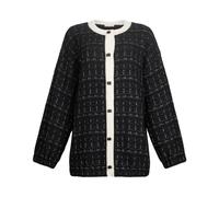 Liu Jo, ,Jackets ,Donna ,Nero ,M Giacca con bottoni gioiello
