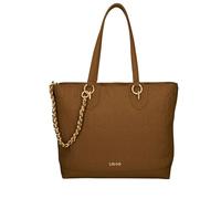 Liu Jo Jeans Borsa a spalla Adonide con logo a rilievo, catena intrecciata rimovibile e chiusura con zip. Marrone Marrone Bran 81154