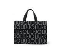Liu Jo JEANS Borsa L Tote Logo Allover, Nero, 2F6037 T2742