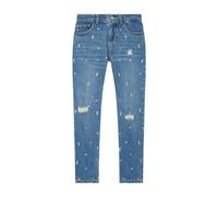 Liu Jo - Jeans dritti con ricamo gioiello - - Jeans - Donna - Blu - L