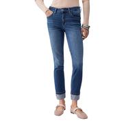 Liu Jo jeans Monroe slim con risvolto gioiello lavaggio blu