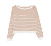 Liu Jo, ,Knitwear ,Donna ,Beige ,S Maglione a Righe