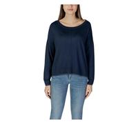 Liu Jo, ,Knitwear ,Donna ,Blu ,L Felpa in maglia girocollo