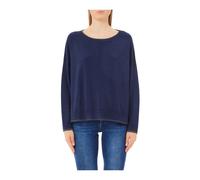 Liu Jo, ,Knitwear ,Donna ,Blu ,XS Maglia da donna con bordi in lurex