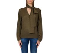 Liu Jo, ,Knitwear ,Donna ,Verde ,S ECS Chiusa Maglieria con Scollo a V