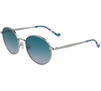 Liu Jo Lj133s Occhiali Da Sole Donna Argento Rotondo Blu 51mm