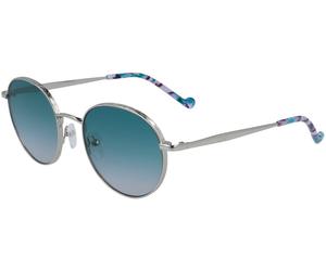 Liu Jo Lj133s Occhiali Da Sole Donna Argento Rotondo Blu 51mm