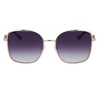 Liu Jo Lj155s Occhiali Da Sole Donna Oro Geometrico Blu 57mm