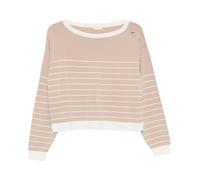 Liu Jo - Maglia a Righe - - Knitwear - Donna - Beige - L