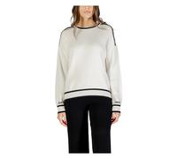 Liu Jo - Maglia Chiusa con Dettaglio Zip - - Knitwear - Donna - Bianco - S