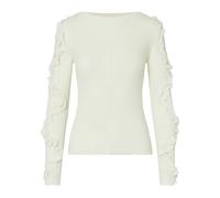 Liu Jo - Maglia Chiusa M/L Rouches Tess - - Knitwear - Donna - Bianco - S