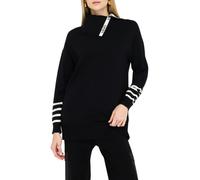 Liu Jo maglia collo alto con risvolto nero XL