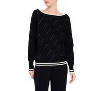 Liu Jo maglia donna con strass e logo nero S