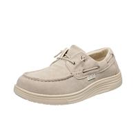 Liu Jo Man Riva 01 - Vela In Suede Beige - Uomo Scarpe Scarpe Da Barca