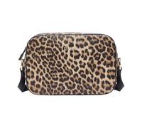 Liu Jo Borsa a tracolla Cross Over AA6211 E1119 leopardata similpelle marrone Donna 24x16,5x7,3 cm