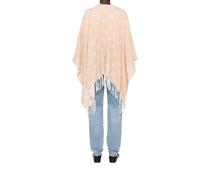 Poncho Donna Liu Jo Logo Monogram Cammello C25LJ05 2F4015 T0300 Taglia Unica