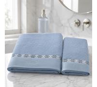 Liu Jo Milano Set Asciugamani 1+1 Viso Ospite 100% Cotone 500 g/m² Everest