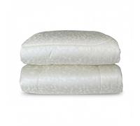 Liu Jo Milano Trapunta Matrimoniale Invernale Art. Parma 265x270 cm in Raso Jacquard e Cotone, Logo in Punti Luce, Imbottitura 340 g/m², Made in Italy (Avorio)