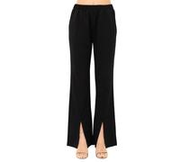 Liu Jo Pantalone con Spacco TA5147 J5942 (IT, Testo, L, Regular, Regular, Nero)