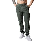 Liu Jo pantaloni uomo Lione in velluto millerighe verde 52
