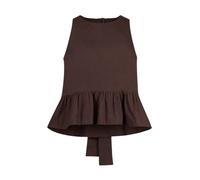 Liu Jo - Poplin Top with Bow - - Tops - Donna - Marrone - M