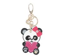 LIU JO Portachiavi con moschettone ed anello, con pendente panda, impreziosito da dettagli in strass. Non definito 22222 NERO
