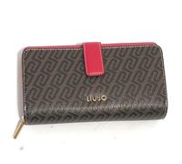 Liu Jo Portafoglio Caliwen XL zip around testa di moro/red colore: MARRONE