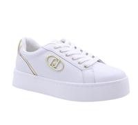 Liu Jo Pretty 06, Sneaker da Donna in Pelle (White, Sistema Taglie Calzature EU, Adulto, Numero, Media, 39)