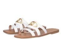 LIU JO SA5083 P0102 SABA 11 CIABATTE SCARPE DONNA DA INFILARE PELLE LOGO WHITE