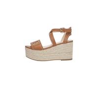 Liu Jo Cv Bali 01 - Sandali In Pelle Con Zeppa Marrone - Taglia 39 Scarpe Donna