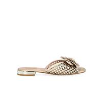 Liu Jo Scarpa Donna Oro SA2039 EX014 D Ciabatta Traforata Fiore Borchie 39