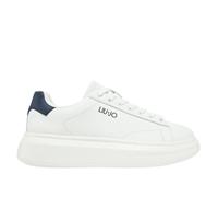 Liu Jo Jeans Sneakers Uomo Liu-Jo 7B4027PX474 in Pelle White/Blue Modello Casual. Una Calzatura Comoda Adatta per Tutte Le Occasioni. Primavera Estate. EU 40