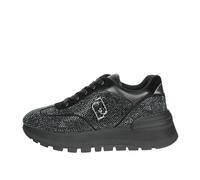 Scarpe Donna Liu-Jo Amazing 23 Sneaker Pelle/Microfiber Strass Black D25LJ24 BF4053 TX288 40