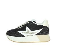 Liu Jo Scarpe Dreamy 03 Sneaker Casual Donna Misto Pelle Nero/Oro 39