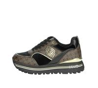 Liu Jo Scarpe Maxi Wonder 73 Sneakers Donna Pelle Nero/Marrone 40