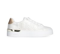Liu Jo Scarpe Silvia 907 Sneakers bianco saffiano pelle Big Logo