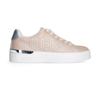 Liu Jo Scarpe Silvia 907 Sneakers sabbia saffiano pelle Big Logo