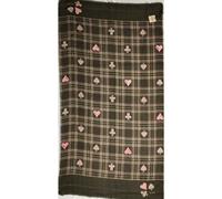 LIU JO SCIARPA FOULARD STOLA DONNA CHECK BRENTA LUREX DARK OLIVE